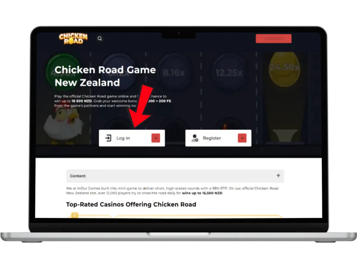 Start Chicken Road game on PC