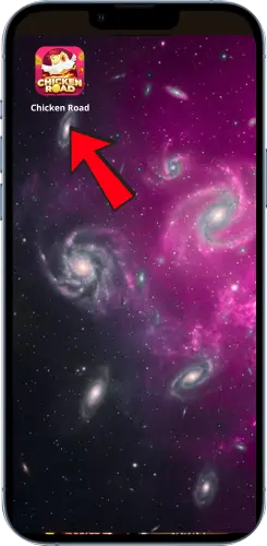 Chicken Road shortcut displayed on an iPhone home screen