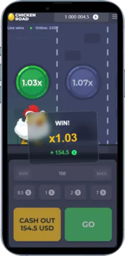 Chicken Road shortcut ready to launch from the Android home screen